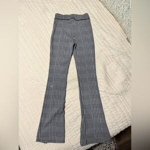 Alo Jacquard High-Waist Glenplaid Flutter Legging